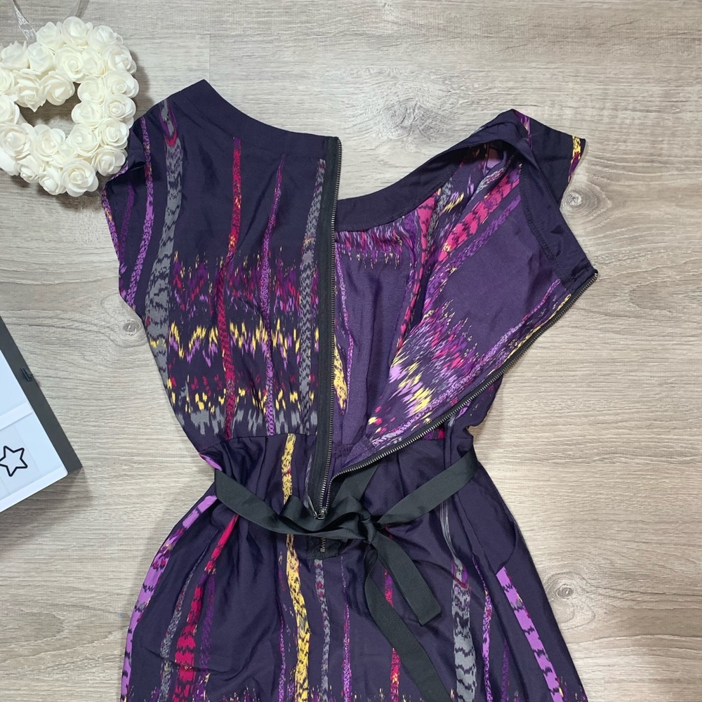 BeBop women’s purple print dress - Picture 6 of 7